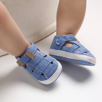 Καλοκαιρινή μόδα Βρεφικά σανδάλια Παιδικά νήπια κούφια μαλακή κούνια σόλα καμβά παπούτσια Little Boys Kids Prewalker First Sandals Clogs