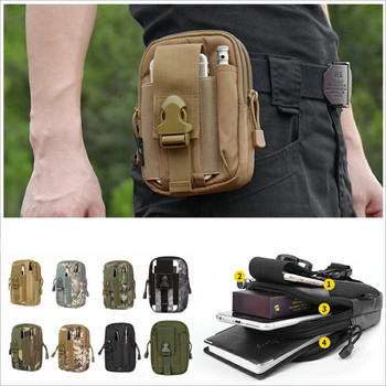 Molle Tactical Waist Pouch Fanny Pack Военна ловна чанта Мъжки спортове на открито Туризъм Къмпинг Колан за бягане Калъф за държач за телефон