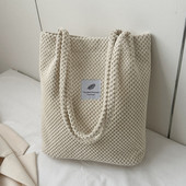 2023 Genți de umăr Arts pentru femei Genți de mână noi cu găleată din pânză Genți casual de modă din catifea de culoare solidă Genți de marcă celebră