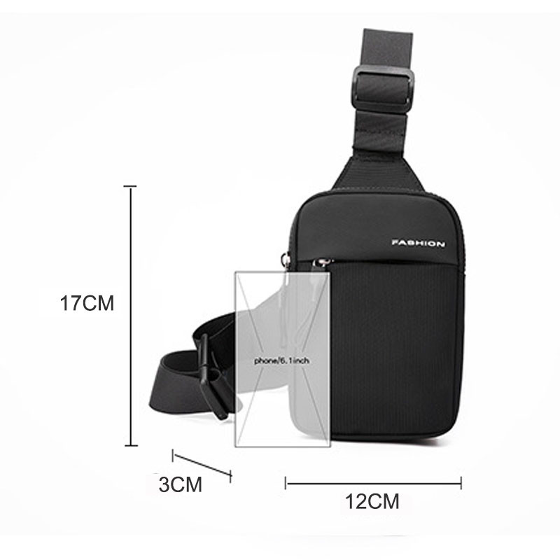 Geestock Geantă de umăr pentru bărbați, Oxford, la modă, pentru piept pentru bărbați.