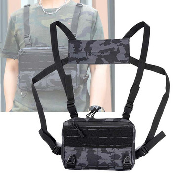Laser Tactical Chest Bag Мъжка функционална чанта за жилетка Survival Army CAMO Molle System Kit Bag Раница Локомотивна раница