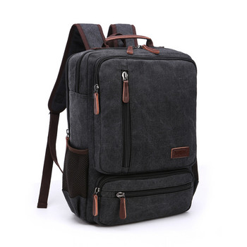 Винтидж платнена раница Мъжка пътна чанта за през рамо с голям капацитет Висококачествена модна студентска чанта Мъжка раница за лаптоп за лаптоп