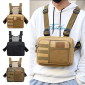 Batohy Chest Rig, Streetwear, Funkčnosť, Hrudná taška, Móda, Prenosná, Multifunkčná, Viacúčelová, Vodeodolná, Na Beh, Cestovanie