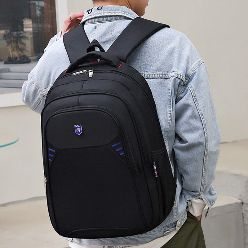 Oxfordský vodotesný pánsky batoh s veľkou kapacitou, školská taška pre chlapcov, outdoorové cestovné batohy s viacvrstvovým dizajnom