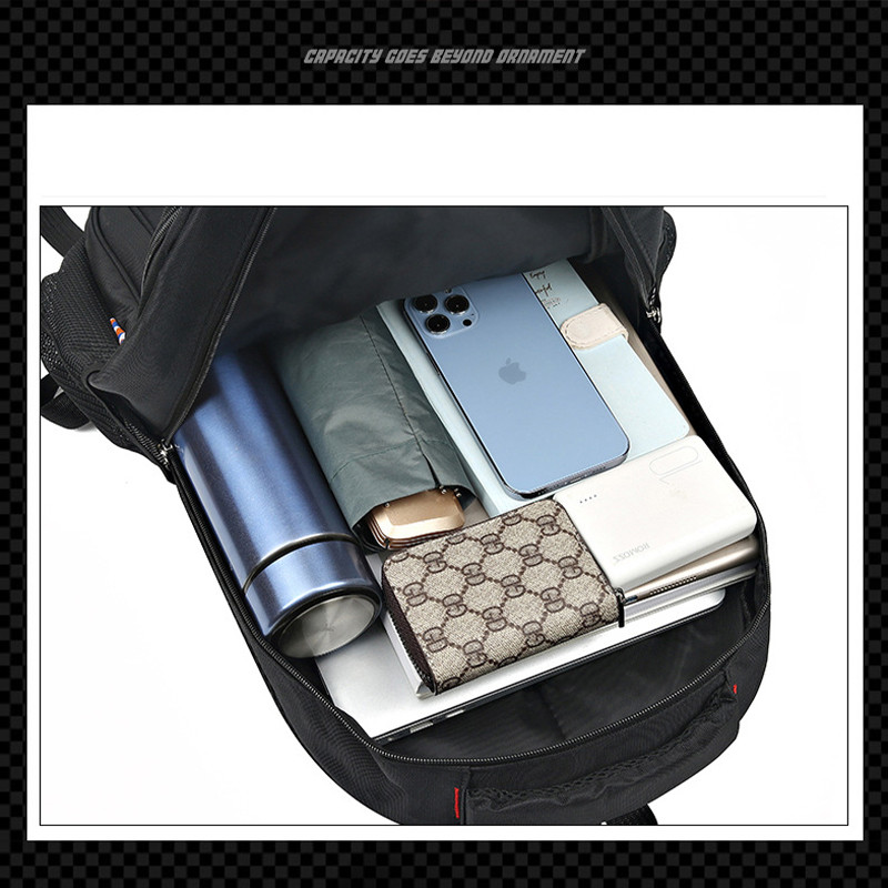 Oxfordský vodotesný pánsky batoh s veľkou kapacitou, školská taška pre chlapcov, outdoorové cestovné batohy s viacvrstvovým dizajnom