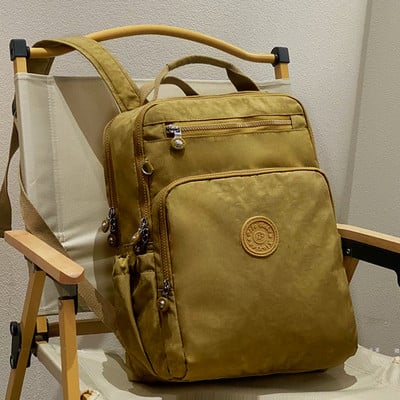 Új divatos, nagy kapacitású hátizsák nőknek Nylon vízálló alkalmi férfi hátizsák Könnyű női laptoptáska