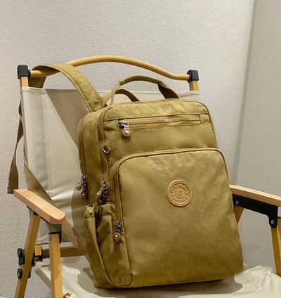 Új divatos, nagy kapacitású hátizsák nőknek Nylon vízálló alkalmi férfi hátizsák Könnyű női laptoptáska