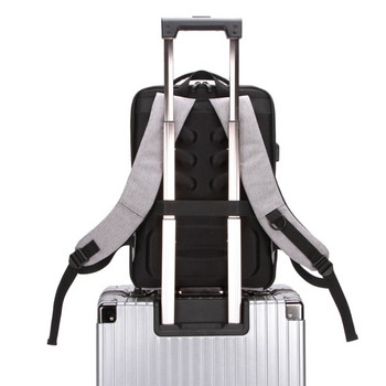 Μαύρη σκληρή τσάντα με κέλυφος Leisure Commuting Αδιάβροχο Ελαφρύ επαγγελματικό σακίδιο πλάτης Ανδρικό σακίδιο πλάτης Αντικλεπτική τσάντα υπολογιστή