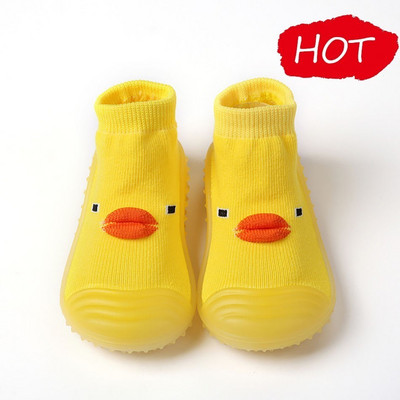 Crtane male žute patke bebe cipele za malu djecu mekano dno ekološki prihvatljive dječje cipele slatke od 6 mjeseci do 4 godine
