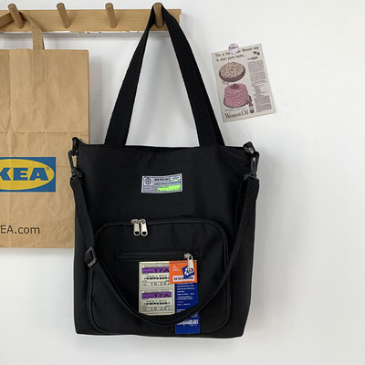 Geantă de mână de mare capacitate, geantă de umăr, geantă ocazională din denim, la modă, geantă de înaltă calitate pentru femei.