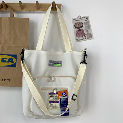 Geantă de mână de mare capacitate, geantă de umăr, geantă ocazională din denim, la modă, geantă de înaltă calitate pentru femei.