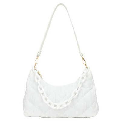 Genți pătrate de mare capacitate, cu lanț ocazional, genți la subrat pentru femei, la modă, matlasate, toate se potrivesc, iarna, simplu pentru fete, cumpărături