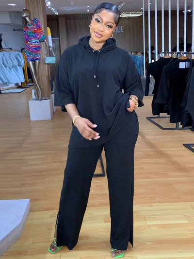 2-dijelni ženski kompleti hlača 2023. Proljetni pulover s kapuljačom, gornji dijelovi i odijela s hlačama Dvodijelni komplet trenirke i majice