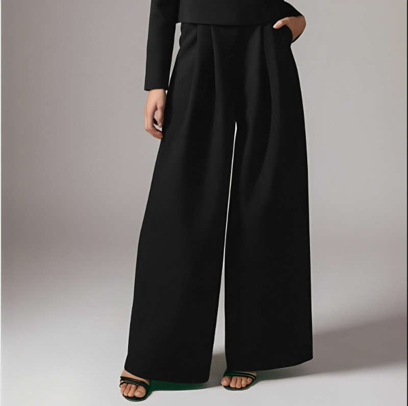 Ženski kompleti hlača Smeđi modni korejski dvodijelni pamučni komplet dugih rukava Proljeće Jesen Vintage klasične Palazzo hlače