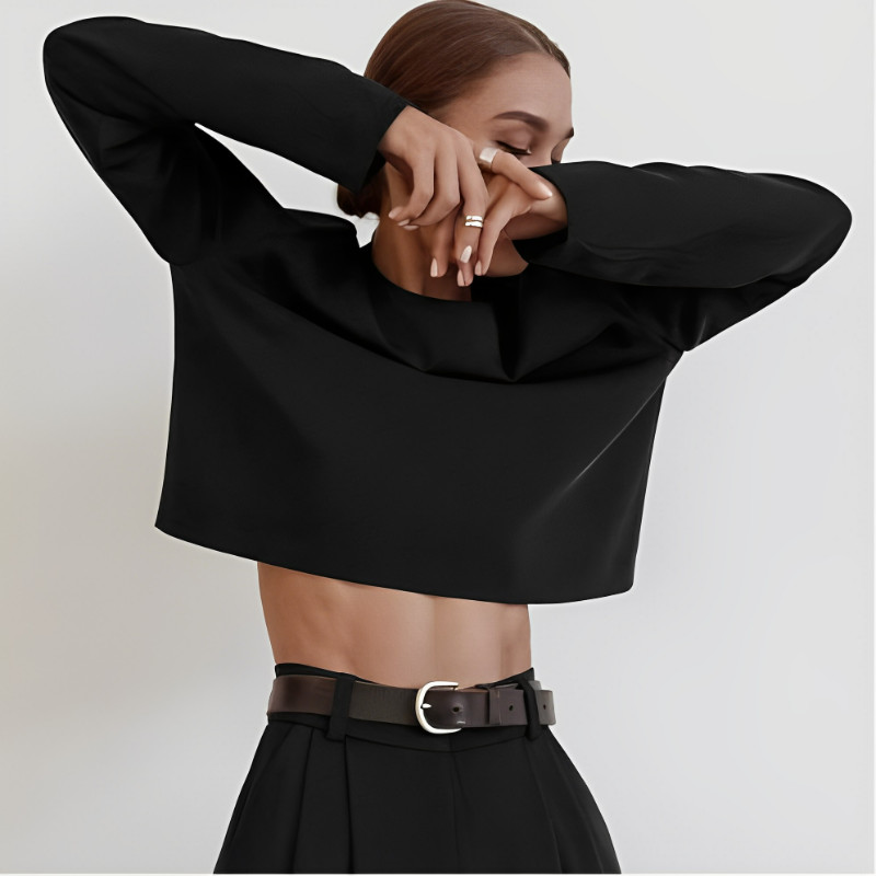 Ženski kompleti hlača Smeđi modni korejski dvodijelni pamučni komplet dugih rukava Proljeće Jesen Vintage klasične Palazzo hlače