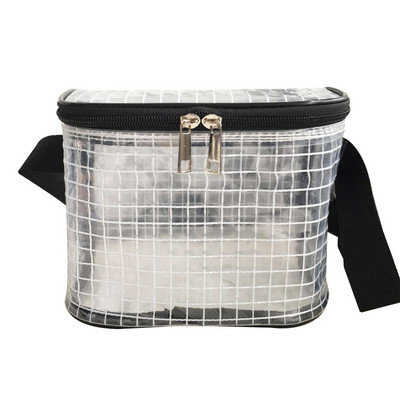 Antisztatikus deréktáska Fanny Pack PVC Cleanroom Clear szerszámtáskák mérnöki átlátszó válltáskához