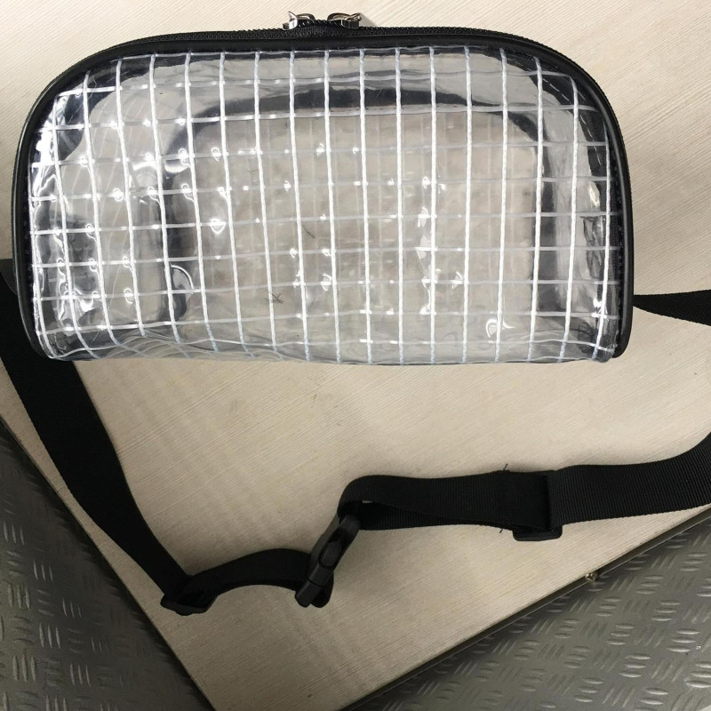 Antisztatikus deréktáska Fanny Pack PVC Cleanroom Clear szerszámtáskák mérnöki átlátszó válltáskához