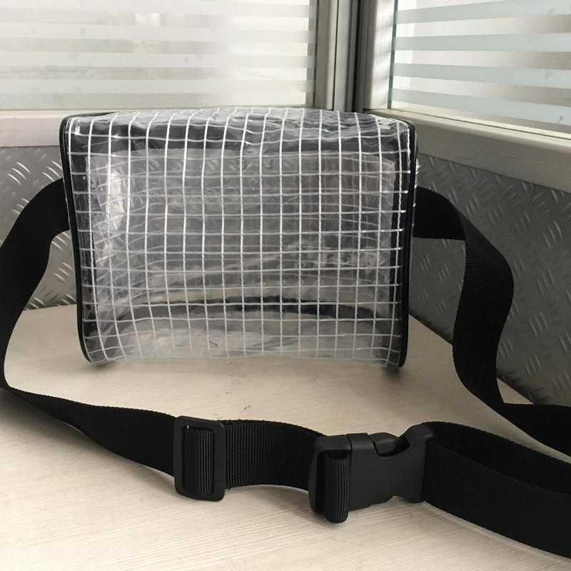 Antisztatikus deréktáska Fanny Pack PVC Cleanroom Clear szerszámtáskák mérnöki átlátszó válltáskához