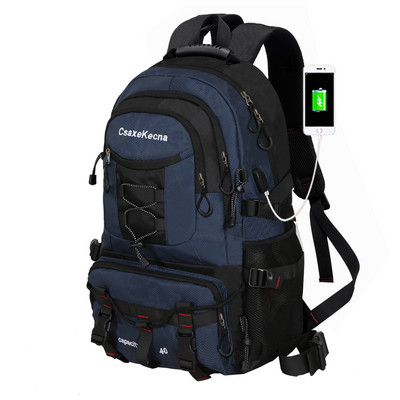 Veľkokapacitná viacpriehradková vodotesná cestovná taška pre ženy s turistickým batohom s USB, vhodná na kempovanie