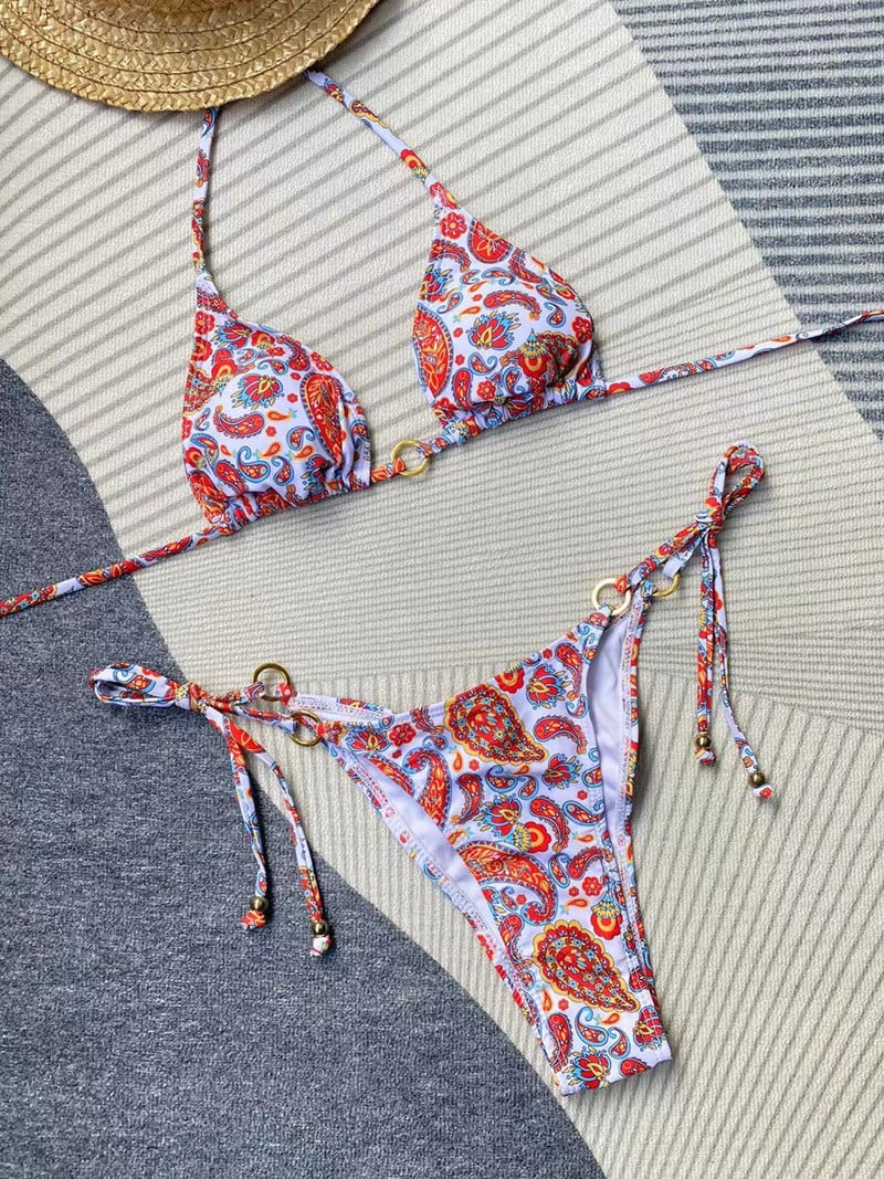 Sexy Bikini Femei Micro Bikini Set 2023 Push Up Costum de baie pentru femei Tanga Costume de baie braziliană Costum de baie Biquini de plajă din două piese