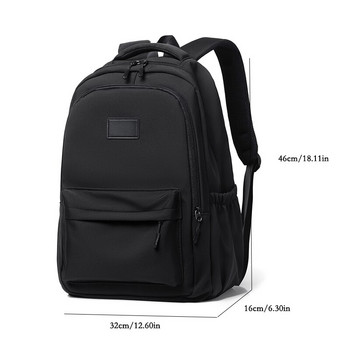 14-инчова универсална ученическа чанта за мъже и жени за свободното време Едноцветна чанта за през рамо за спорт на открито Голяма раница за лаптоп за пътуване