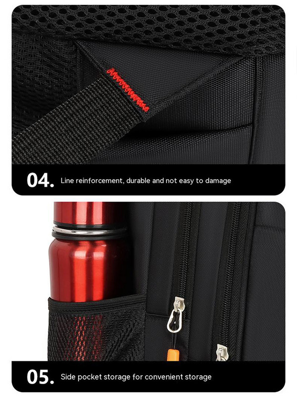 „Oxford Cloth“ vyrų kuprinė, atspari vandeniui didelės talpos kelioninės kuprinės 15,6 colio nešiojamojo kompiuterio kuprinės Kolegijos studentų mokyklinė krepšys Nauja