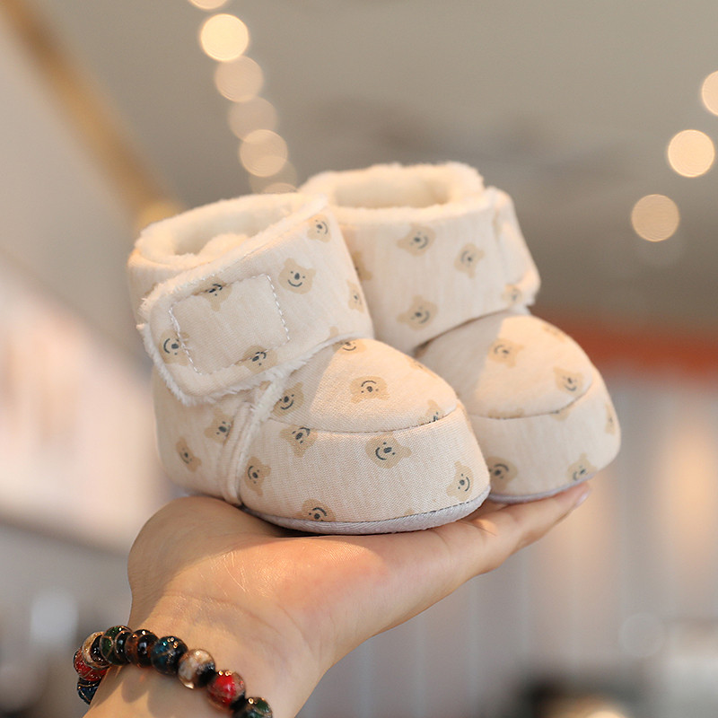 Talvised uued armsad multifilmi papud poistele tüdrukutele puuvillased pehme tallaga, libisemiskindlad soojad väikelapse esimesed jalutuskärud, hälli kingad