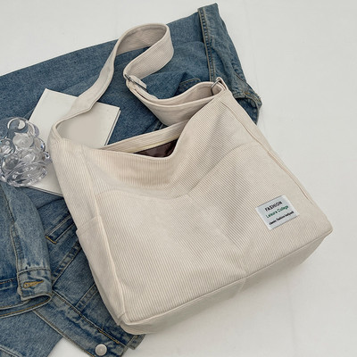 Ženska velika torba preko ramena Ležerna retro velika ručna torba Sklopiva klasična torba na remen Mekana svestrana torba za skitnicu s podesivim remenom