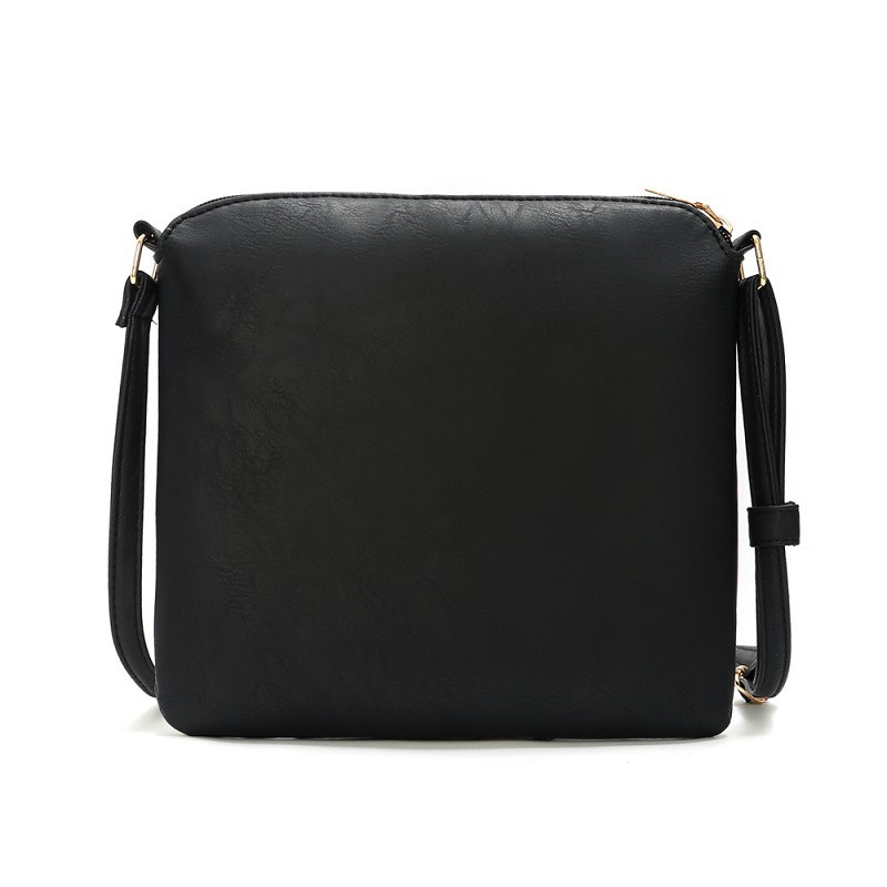 Geantă de umăr din piele PU pentru femei, genți de mână pentru femei, cu ciucuri, decor portabil, cu fermoar, geantă pentru mesaje, genți pătrate de cruce