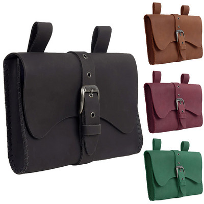 Középkori Larp Pouch táska Bőr öv pénztárca Férfi Női Steampunk Reneszánsz Viking Kalóz Derék Zseb Varázskönyv tasak