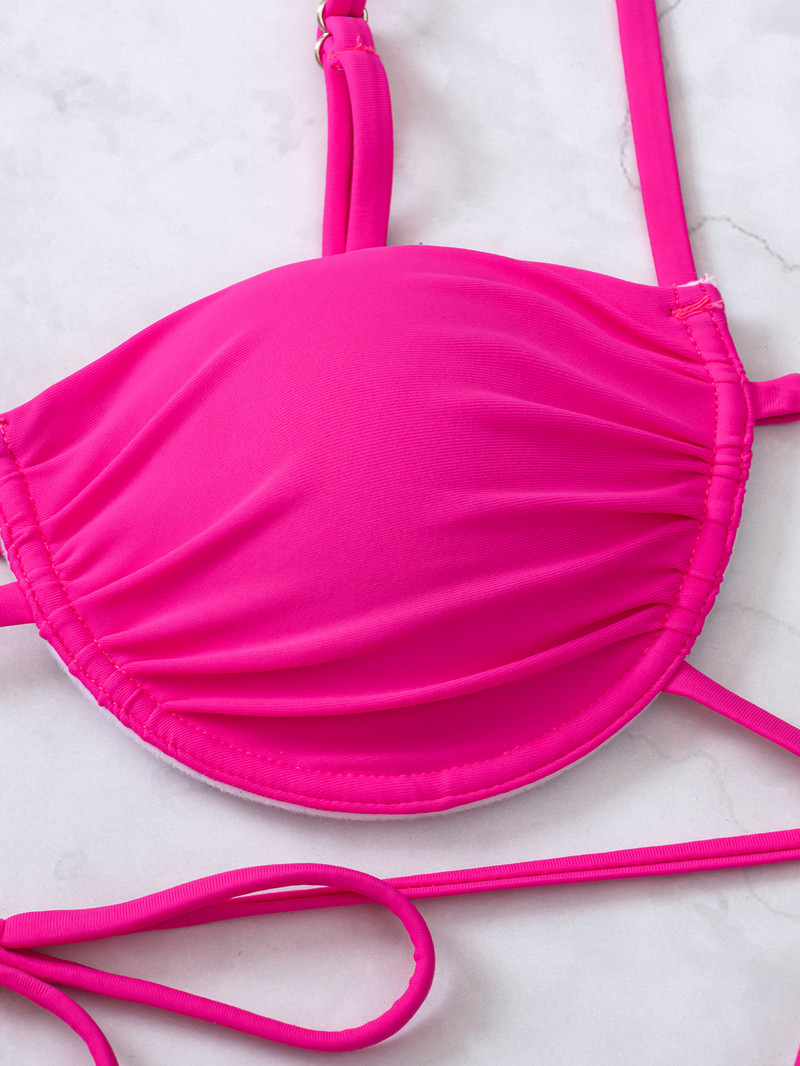 Bikini sexy cu push-up pentru femei, costume de baie 2023 tanga, stralucitoare pentru femei, costum de baie brazilian, costume de baie, set de micro bikini