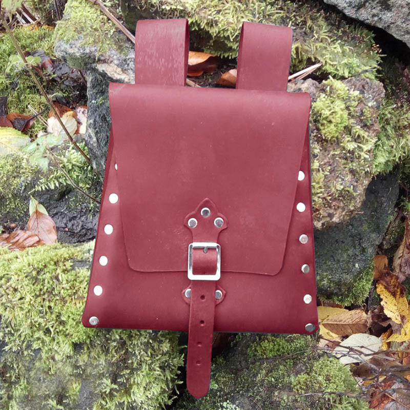 Stredoveká trpasličia elfská opasková taška, renesančná kožená taška na boky, steampunk fantasy kabelka pre larp, vikingská keltská cosplay taška