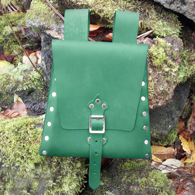 Stredoveká trpasličia elfská opasková taška, renesančná kožená taška na boky, steampunk fantasy kabelka pre larp, vikingská keltská cosplay taška