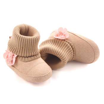 Νεογέννητα μωρά μποτάκια για κορίτσια πριγκίπισσα παπούτσια Νεογέννητα μποτάκια βρεφικά μποτάκια για μωρά μάρκα Buty με ροζ λουλούδια Δώρο ντους