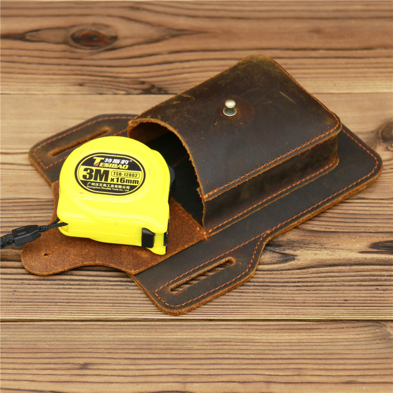 Ľadvinka, pánska kožená slučka na opasok, ľadvinky, bedrový pás pre mužov, puzdro na mobilný telefón, zapaľovač cigariet, vonkajšie puzdro na náradie