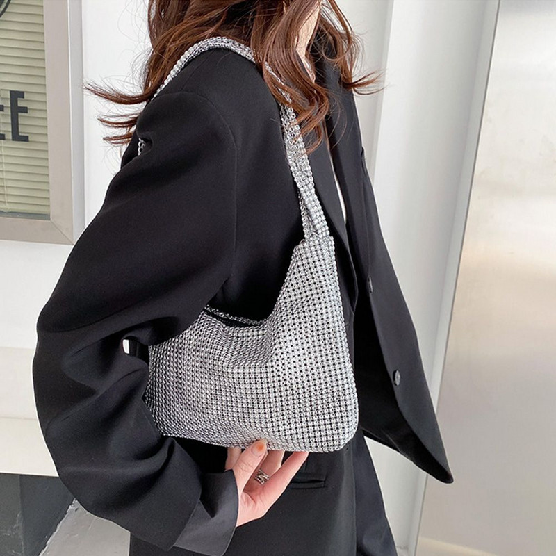 1ks Večerná kabelka s kamienkami, korálkami, lesklými diamantmi, večerná párty, svadobné kabelky, kabelka cez rameno, darčeky pre ženy