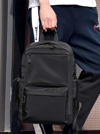 Ανδρικό σακίδιο πλάτης 14 ιντσών υψηλής πυκνότητας, ανθεκτικό στη φθορά Oxford, υφασμάτινο τσαντάκι ώμου ταξιδιού για εξωτερικό χώρο, Αδιάβροχο σακίδιο πλάτης