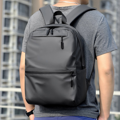 Нова 14-инчова модна чанта за през рамо с голям капацитет Лека чанта за лаптоп Пу раница