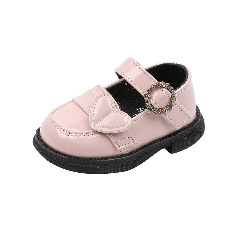Crystal Cipele za djevojčice Mary Janes Dječje cipele Ravne cipele za malu djecu Protuklizne cipele za slobodno vrijeme za djecu Kožne cipele Crne F06053