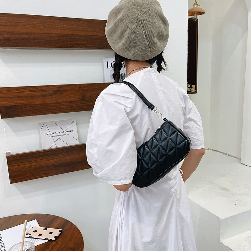 2023, la modă pentru femei, geantă de umăr la subrat, genți de tote din nailon, din piele PU