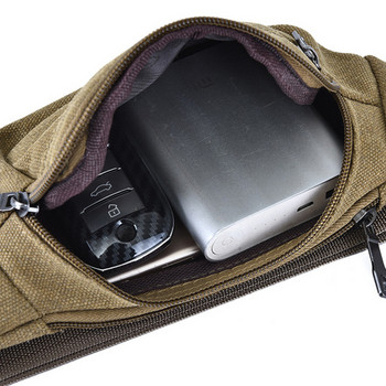 Casual πάνινη τσάντα μέσης Unisex Λειτουργική τσάντα μέσης Ανδρική και γυναικεία τσάντα κινητού τηλεφώνου Βολική τσάντα μπανάνας ζώνης Fanny Pack Ανδρικά