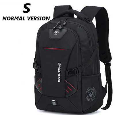 Pánsky multifunkčný USB nabíjací módny biznis ležérny cestovný proti krádeži vodotesný 17-palcový batoh na notebook školská taška