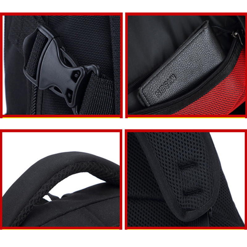 Pánsky multifunkčný USB nabíjací módny biznis ležérny cestovný proti krádeži vodotesný 17-palcový batoh na notebook školská taška