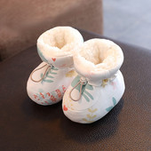 Βρεφικά Παπούτσια First Walkers Cartoon Αντιολισθητικό Χειμερινό βελούδο Χοντρό ζεστό νεογέννητο μποτάκι χιονιού για κορίτσια Αγόρια Μαλακή σόλα