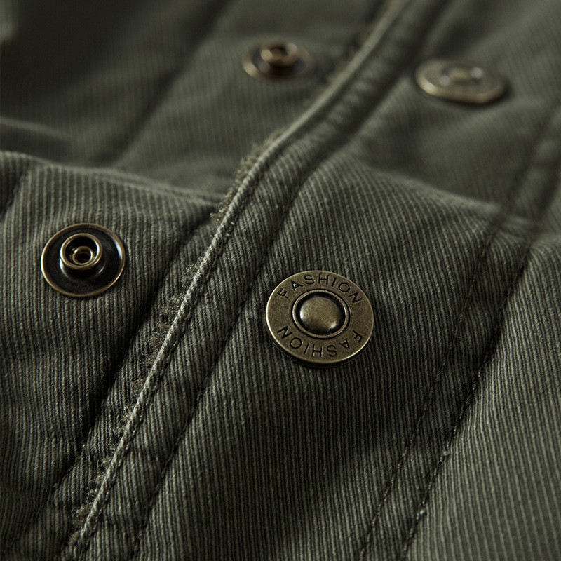 Windbreaker Winter Jacket Ανδρικό χοντρό μαλλί επένδυση Ζεστά μπουφάν Ανδρικά στρατιωτικά ανδρικά παλτά Chaqueta Hombre Plus Size M-6XL