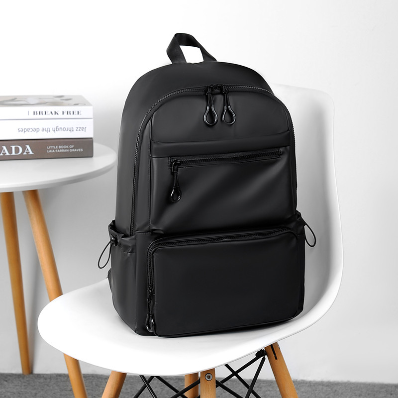 Muški ruksak od 14 inča od poliestera Putovanje Putovanje na posao i posao s dvostrukim leđima, slobodno vrijeme Torba za računalo otporna na prskanje, modni trend, studentska školska torba