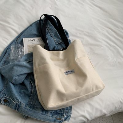 Γυναικείες τσάντες ώμου Casual Fashion Tote Μεγάλης χωρητικότητας Απλές γυναικείες μονόχρωμες γυναικείες τσάντες καμβά για γυναίκες Τσάντες χειρός