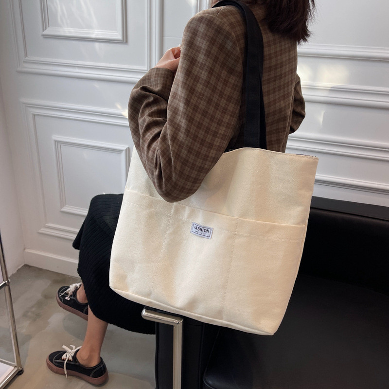 Γυναικείες τσάντες ώμου Casual Fashion Tote Μεγάλης χωρητικότητας Απλές γυναικείες μονόχρωμες γυναικείες τσάντες καμβά για γυναίκες Τσάντες χειρός