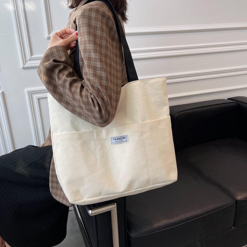 Γυναικείες τσάντες ώμου Casual Fashion Tote Μεγάλης χωρητικότητας Απλές γυναικείες μονόχρωμες γυναικείες τσάντες καμβά για γυναίκες Τσάντες χειρός