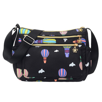 Fashion Multi Pockets Γυναικεία Τσάντα Messenger Υψηλής ποιότητας ανθεκτική υφασμάτινη τσάντα Γυναικεία ελαφριά νάιλον τσάντα ώμου για γυναίκες